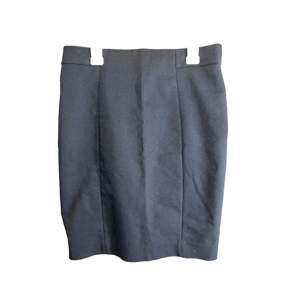 H&M Women's Pencil Skirt Dress with Zipper Navy Career Work Size 6